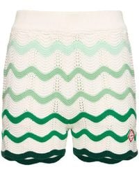 Casablancabrand - Gradient Wave Knit Shorts - Lyst