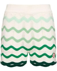 Casablancabrand - Gradient Wave Knit Shorts - Lyst