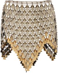 Rabanne - Geometric Sequined Mini Skirt - Lyst