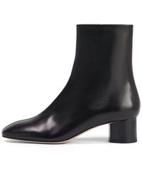 Aeyde - 45mm Allegra Leather Ankle Boots - Lyst