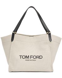 Tom Ford - Bolso tote grande amalfi de lona - Lyst