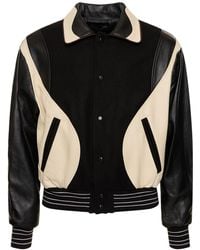 ANDERSSON BELL - Robyn Wool & Leather Varsity Jacket - Lyst