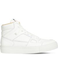 AMI Hohe Sneakers Aus Leder - Weiß