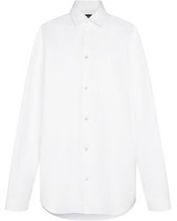 Balenciaga - Outerwear Cotton Poplin Shirt - Lyst