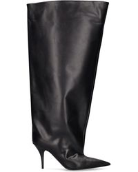 Balenciaga - 90Mm Waders Leather Boots - Lyst