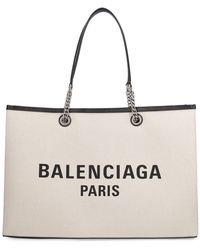 Balenciaga - Borsa shopping duty free in misto cotone - Lyst