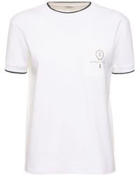 Brunello Cucinelli - T-shirt en jersey de coton à manches courtes - Lyst