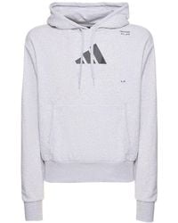 adidas Originals - Logo Hooded Sweatshirt - Lyst