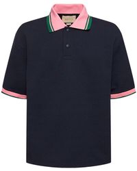 Gucci - gg Detail Jacquard Polo Shirt - Lyst