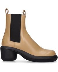 Jil Sander - 40Mm Leather Ankle Boots - Lyst