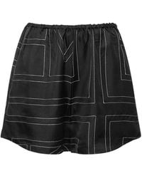 TOTEME - Shorts Mit Geometrischem Print - Lyst