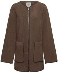 TOTEME - Felted Wool Blend Short Coat - Lyst