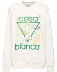Casablancabrand - Sweat-shirt en jersey imprimé logo - Lyst