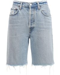 Agolde 90er-shorts Mit Hoher Taille - Blau