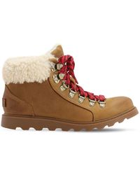 women's ainsley round toe leather hiking boots