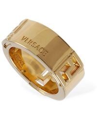 Versace - Greek Motif Band Ring - Lyst