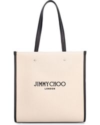 Jimmy Choo - N/s Tote/l Canvas Shopping Bag - Lyst