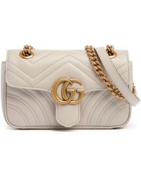 Gucci - Mini gg Marmont Matelassé Leather Bag - Lyst
