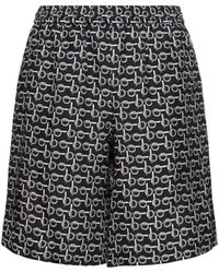 Burberry - All Over Print Silk Shorts - Lyst