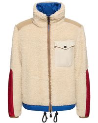 3 MONCLER GRENOBLE - Giacca plattiers in shearling di misto lana - Lyst
