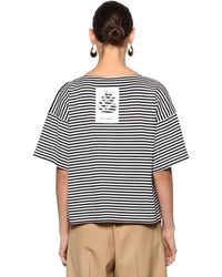 Marni Camiseta De Algodón Jersey A Rayas - Multicolor