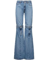 Coperni - Cutout Straight Jeans W/ Buckle Straps - Lyst