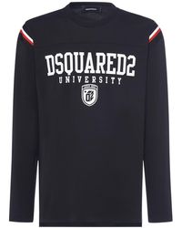 DSquared² - Varsity Logo Long Sleeved T-Shirt - Lyst