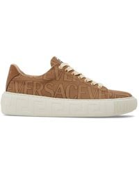 Versace - Canvas & Cotton Sneakers - Lyst
