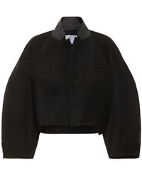 Sacai - Double-faced Wool Blend Jacket - Lyst