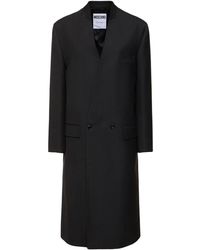 Moschino - Wool Long Coat - Lyst