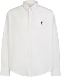 Ami Paris - Boxy Cotton Oxford Shirt - Lyst