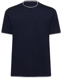 Brunello Cucinelli - T-shirt Aus Baumwolle - Lyst