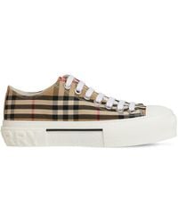 Burberry - Vintage check low top sneakers - Lyst