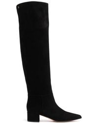 Gianvito Rossi - 45Mm Suede Over-The-Knee Boots - Lyst