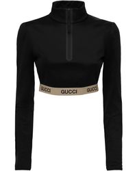 Gucci The North Face Technical Jersey Top - Black