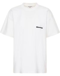 Balenciaga - T-shirt Aus Baumwolle Mit Stickerei - Lyst