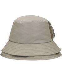 Sacai - Double Brim Nylon Twill Bucket Hat - Lyst