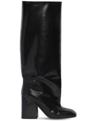 Marni Stivali In Pelle Spazzolata 90Mm - Nero