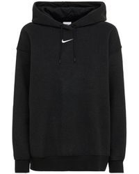 Nike Sweat-shirt En Rayonne Mélangée À Capuche Plush - Noir