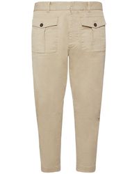 DSquared² - Stretch Cotton Drill Cargo Pants - Lyst