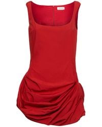 Magda Butrym - Draped Viscose Blend Mini Dress - Lyst