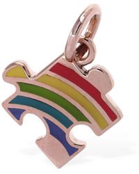 Dodo - 9kt Roségold-anhänger Mit Emaille "puzzle" - Lyst