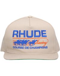 Rhude - Course De Champions コットンブレンドキャップ - Lyst