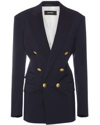 DSquared² - Wool Oversized Double Breast Jacket - Lyst