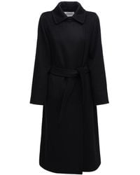 Max Mara Manuela Long Camel Coat - Black