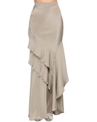 ruffle skirt long