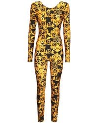 yellow fitted jumpsuit