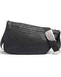 Burberry - Large Shield Leather Messenger Bag - Lyst