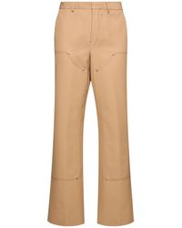 Palm Angels - Monogram Workwear Cotton Pants - Lyst