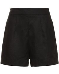 Ermanno Scervino - Shorts de lino con cintura alta - Lyst